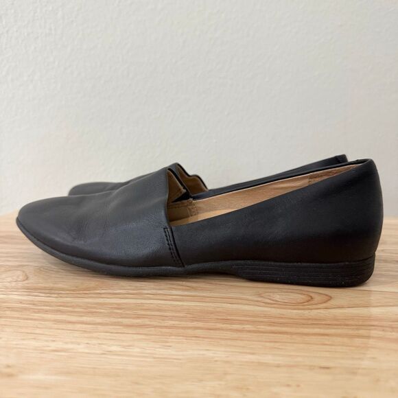 Dansko Women's Size 38 US 8 Black Leather Comfort Slip on Loafers - Picture 3 of 10